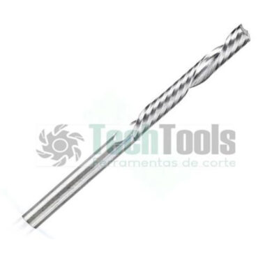 Fresa Metal Duro Para Acrílico Down Cut - Med. 4,0 x 22mm - 1 Corte Helicoidal Invertido