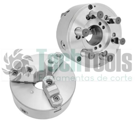 Placa para Torno 3 Castanhas Reversíveis 200mm - FIXAÇÃO CAMLOCK