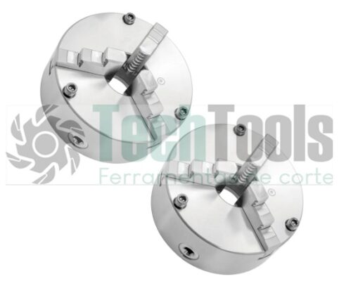 Placa para torno Universal 200mm - Fixação Frontal - 2 Peças